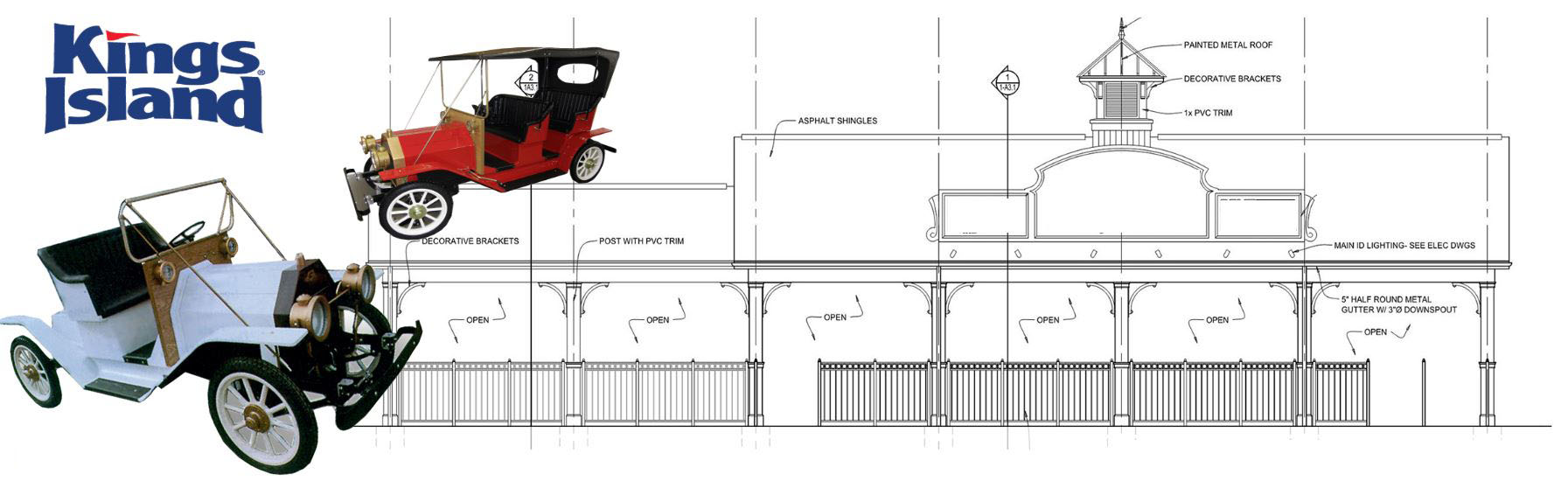 Kings Island Antique Car Ride - Cintech Construction
